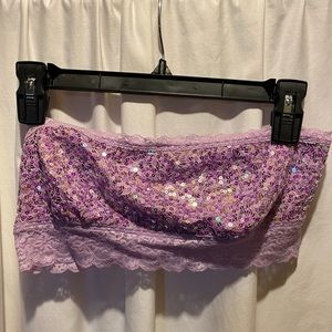 VS PINK Purple Sequin Bandeau